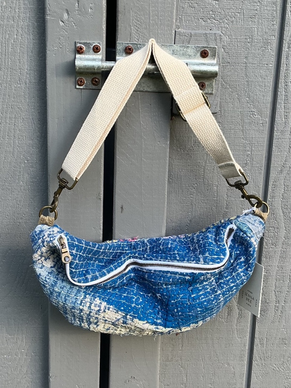 Jenna Bee kantha quilt Sling BAG handmade